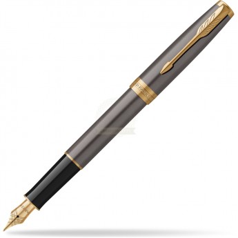 Ручка перьевая PARKER SONNET GREY CORE GT (2213680) F Ручка перьевая PARKER SONNET GREY CORE GT (2213680) F