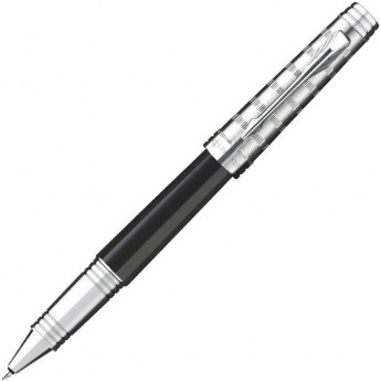 Ручка роллерная PARKER PREMIER CUSTOM TARTAN BLACK, F